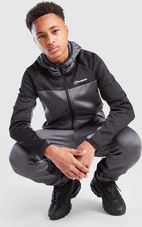 Berghaus Grid Full Zip Hoodie Junior Grijs Kind Grijs