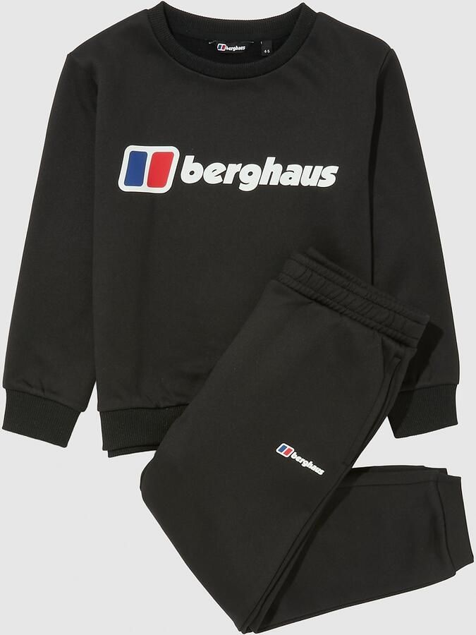 Berghaus Large Logo Crew Tracksuit Children Zwart Kind Zwart