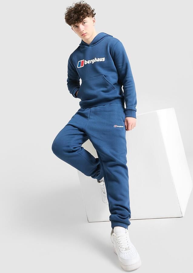 Berghaus Large Logo Hooded Tracksuit Junior Blauw