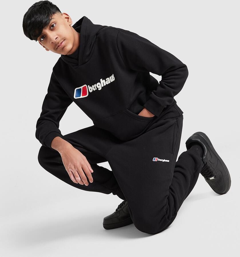 Berghaus Large Logo Hooded Tracksuit Junior Zwart