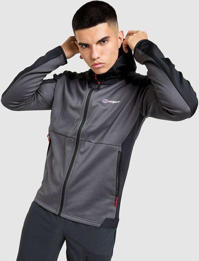 Berghaus Sidley Full Zip Hoodie Grijs- Heren Grijs
