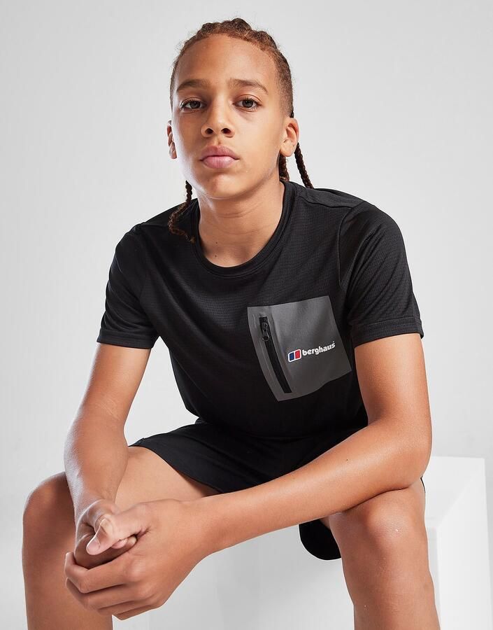 Berghaus Sidley Pocket T-Shirt Junior Zwart