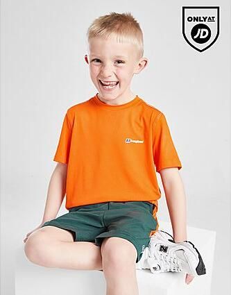 Berghaus Tech T-Shirt Shorts Set Children Orange