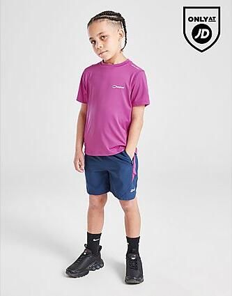 Berghaus Tech T-Shirt Shorts Set Children Purple