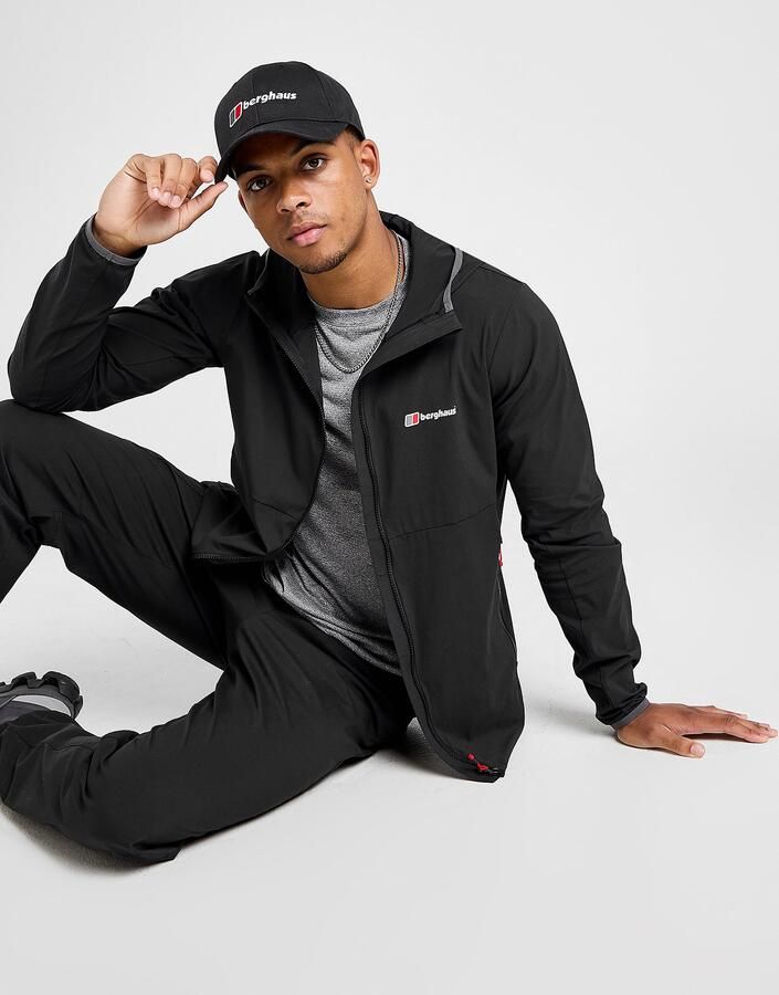 Berghaus Theran Full Zip Jacket Zwart- Heren Zwart