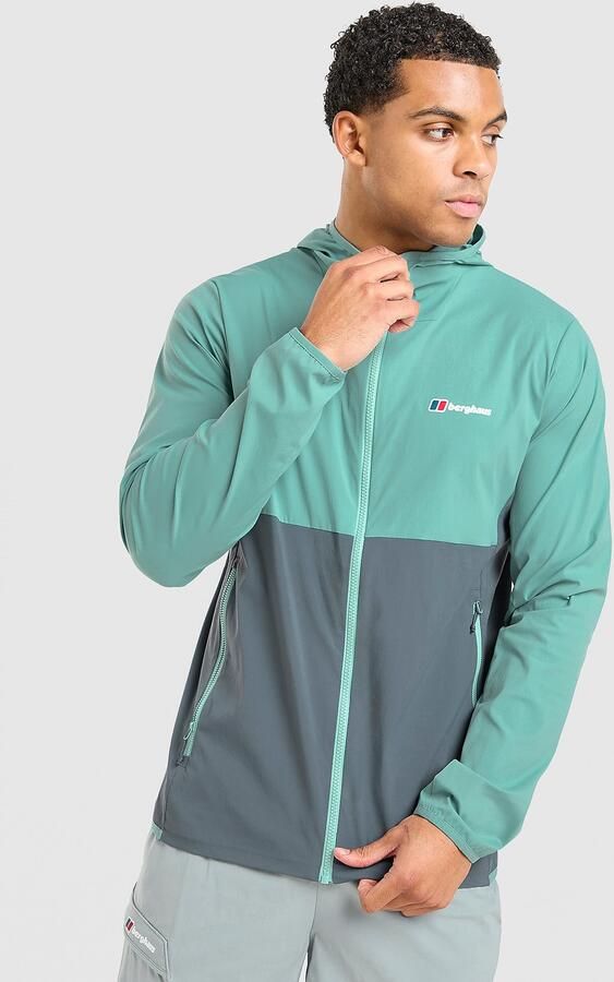 Berghaus Theran Woven Colour Block Jacket Groen- Heren Groen