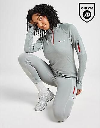Berghaus Woven Pocket 1 4 Zip Top Grey- Dames Grey