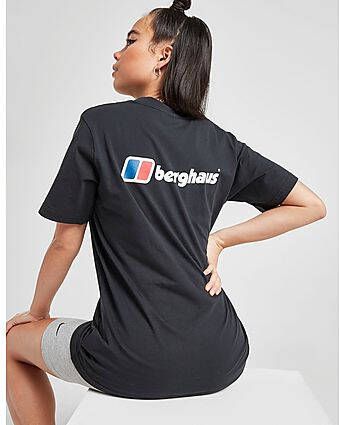 Berghaus Core Back Logo Boyfriend T-Shirt Dames Black- Dames