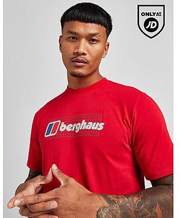 Berghaus Grid Logo T-Shirt Red- Heren
