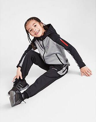 Berghaus Grid Poly Full Zip Hoodie Tracksuit Children Black