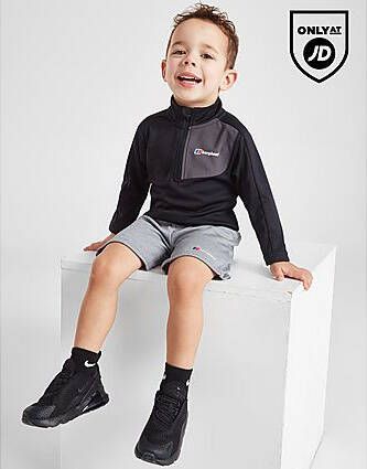 Berghaus Poly Woven 1 4 Zip Top Shorts Set Infant Black Kind