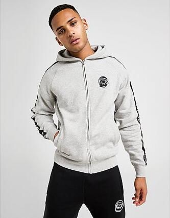 Billionaire Boys Club Tape Full Zip Hoodie Grey- Heren Grey