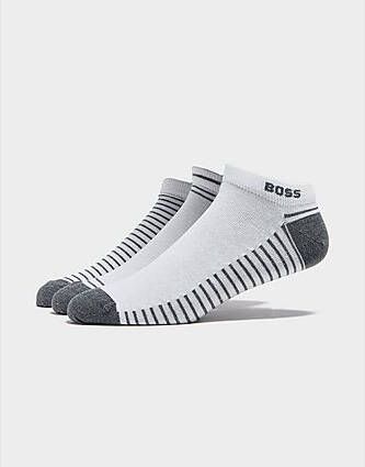 Boss 3-Pack Invisible Socks Grey- Heren