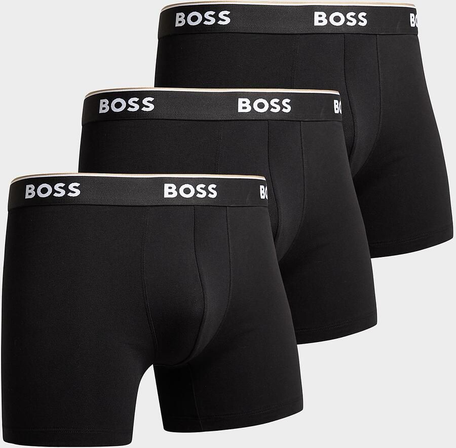 BOSS Lange boxershort BRIEF 3 PACK met in kleur bijpassende weefband (3 stuks) - Foto 9