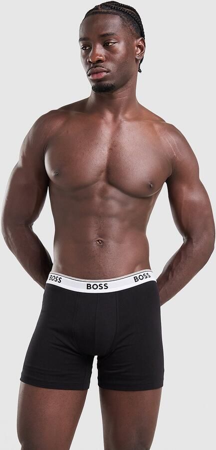 Boss 3-Pack Power Boxers Zwart- Heren Zwart