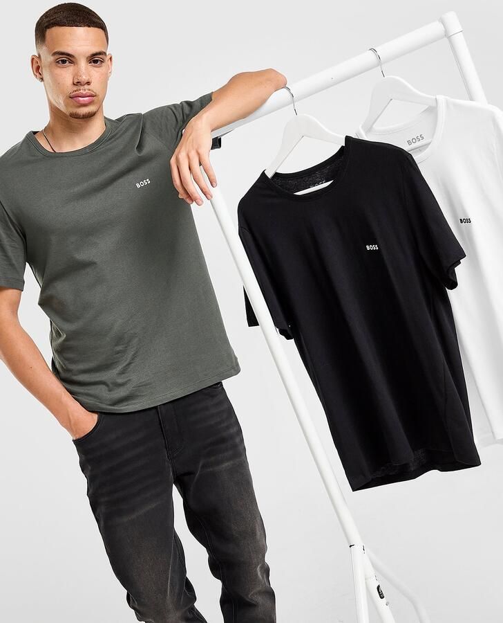 Boss Regular fit T-shirt van puur katoen in een set van 3 stuks - Foto 7