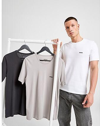 Boss T-shirt van puur katoen in een set van 3 stuks model 'Classic' - Foto 7
