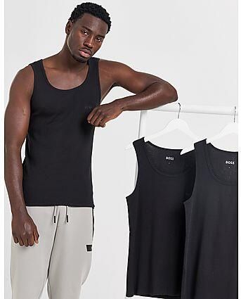 Boss Tanktop met labelstitching in een set van 3 paar model 'ONE'