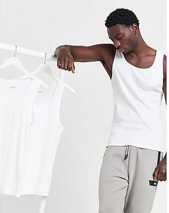 Boss Tanktop met labelstitching in een set van 3 paar model 'ONE'