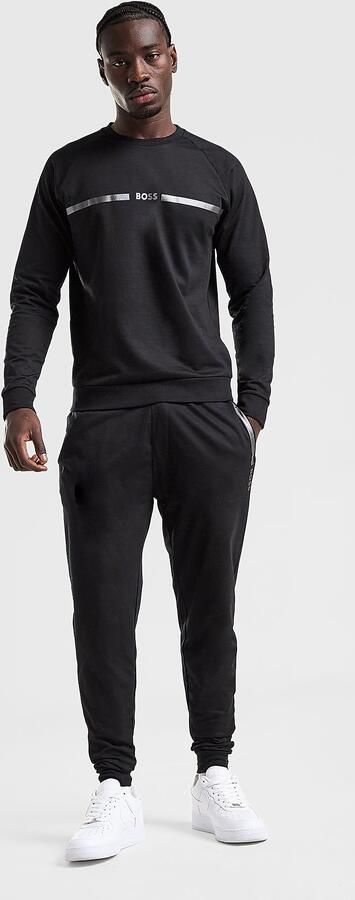 Boss Authentic Crew Tracksuit Zwart- Heren Zwart