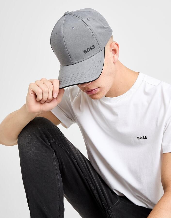 Boss Bold Logo Cap Grijs- Heren Grijs