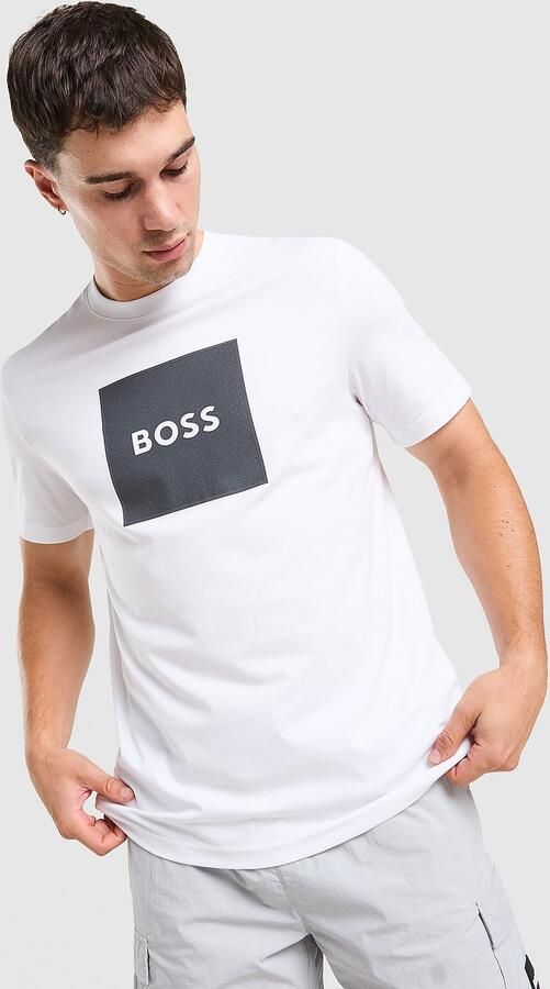 Boss Box Logo T-Shirt Wit- Heren Wit