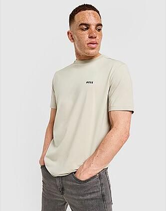 BOSS GREEN Shirt met ronde hals Thee met gegomd contrast-logo - Foto 6