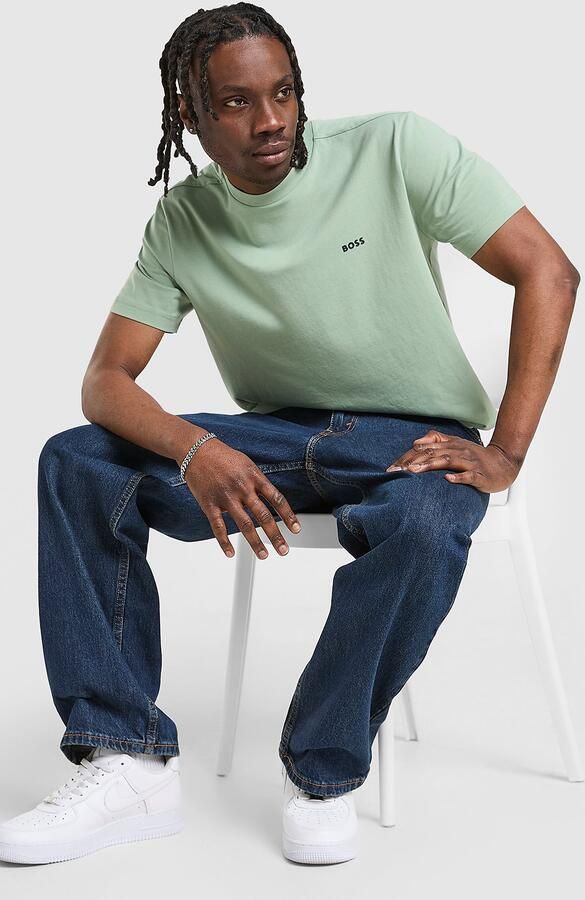 BOSS Green Regular fit T-shirt van katoenmix - Foto 4