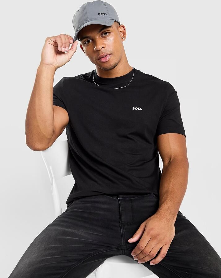 Hugo Boss Iconisch Stretch T-shirt Zwart Black Heren