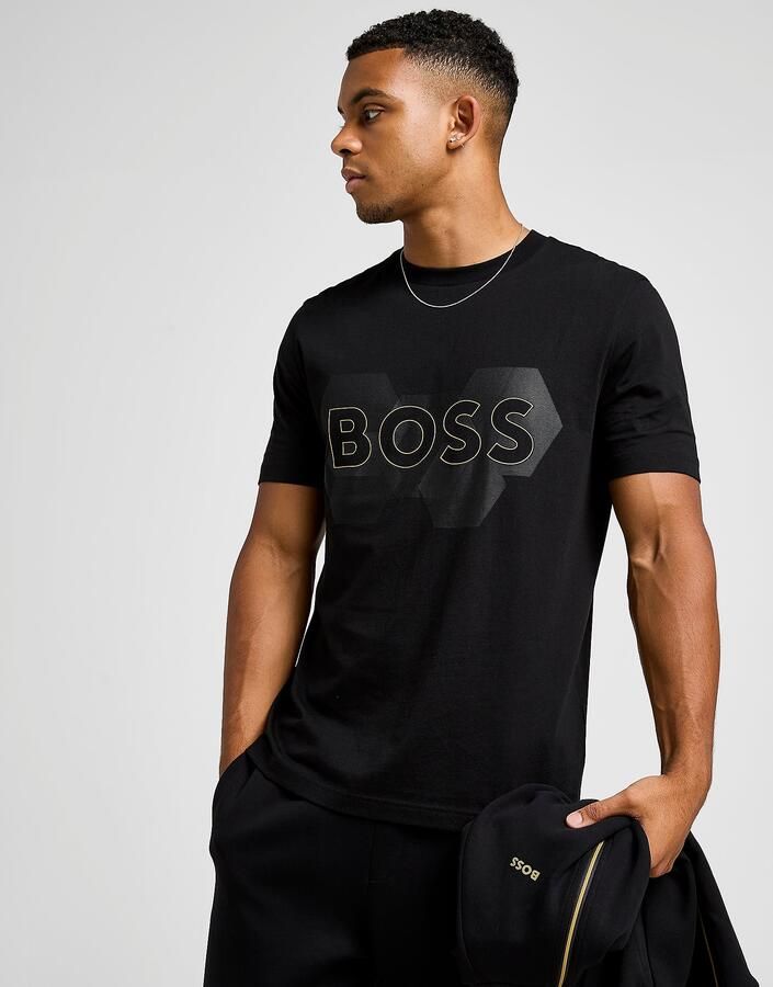 Boss Hex T-Shirt Zwart- Heren Zwart