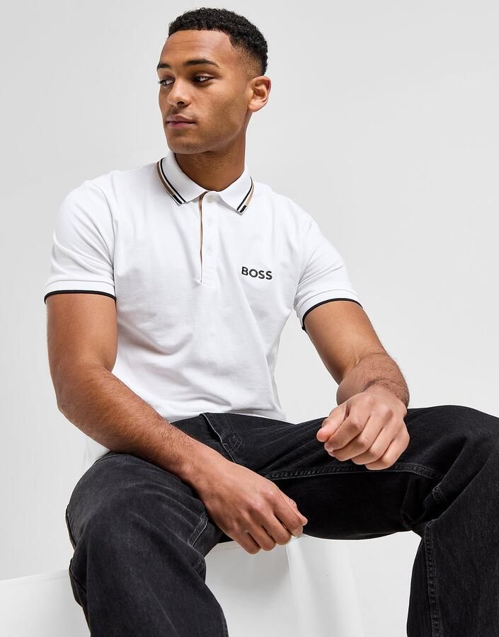 BOSS Green regular fit poloshirt van katoenmix model 'PADDY PRO'