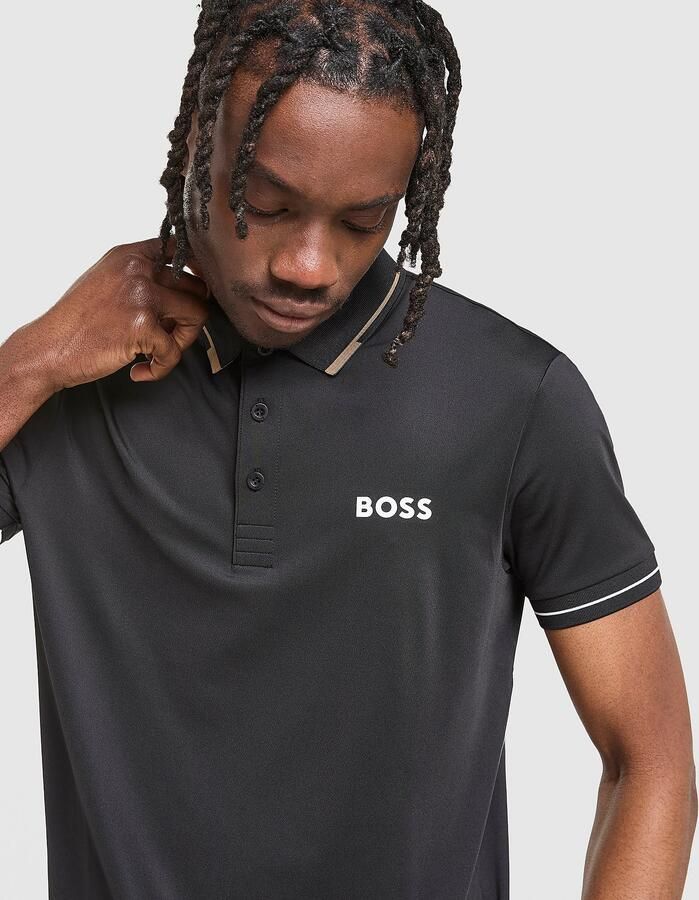 Boss Paule Pro Polo Shirt Zwart- Heren Zwart