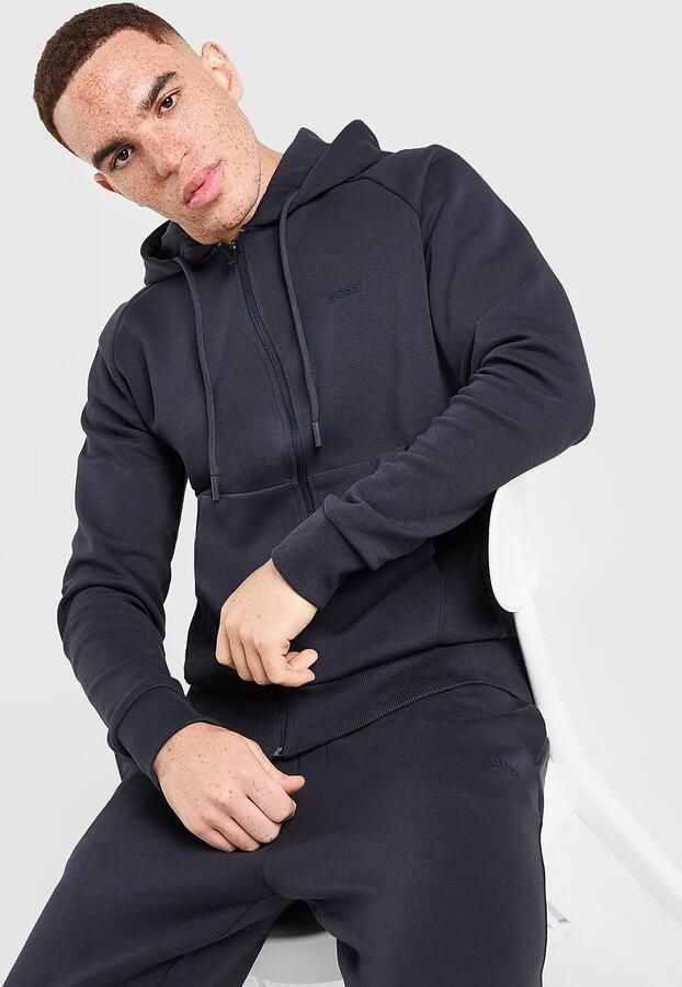 Boss Saggy Hoodie Blauw- Heren Blauw