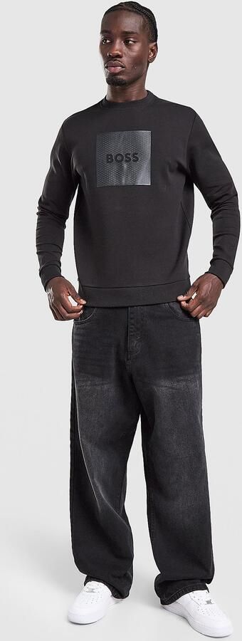 Boss Salbo Crew Sweatshirt Zwart- Heren Zwart