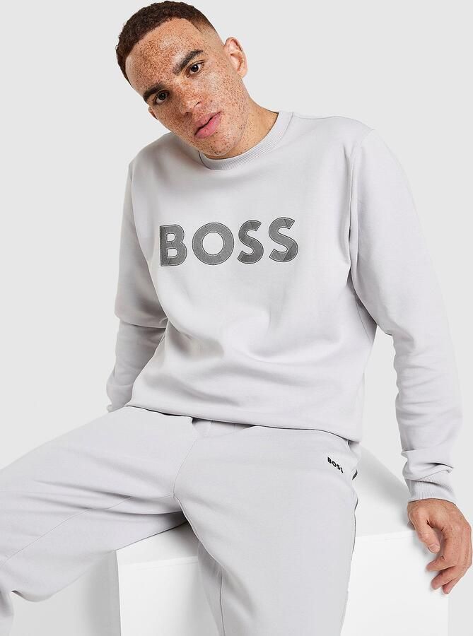 Boss Salbo Sweatshirt Grijs- Heren Grijs