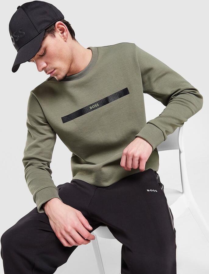 Boss Salbo Sweatshirt Groen- Heren Groen