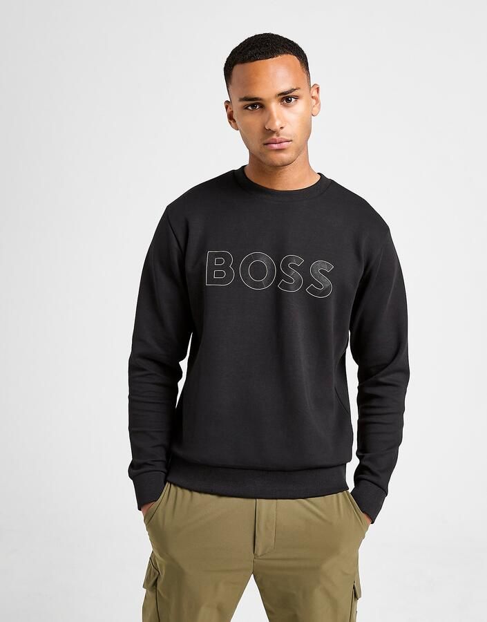 Boss Salbo Sweatshirt Zwart- Heren Zwart