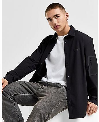Boss Sleeve Pocket Overshirt Black- Heren Black