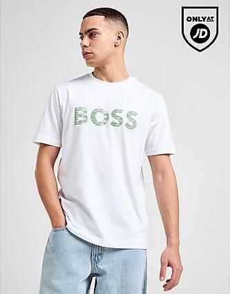 Boss Space Logo T-Shirt White- Heren White