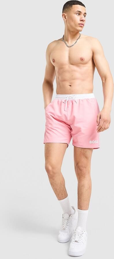 Boss Starfish Swim Shorts Roze- Heren Roze