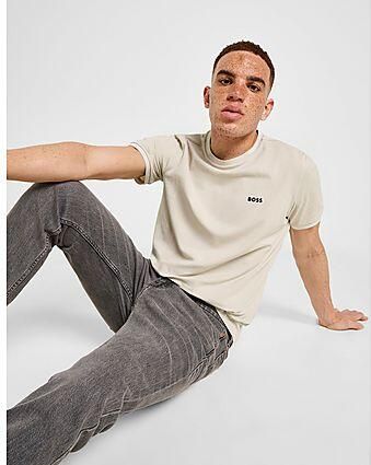 BOSS Green T-shirt met labelprint model 'Taul'