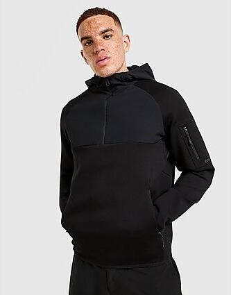 Boss Urban Tech 1 4 Zip Hooded Jacket Black- Heren Black - Foto 5