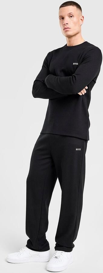 Boss Waffle Joggers Zwart- Heren Zwart - Foto 9