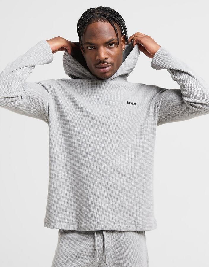 Boss Waffle Overhead Tracksuit Grijs- Heren Grijs