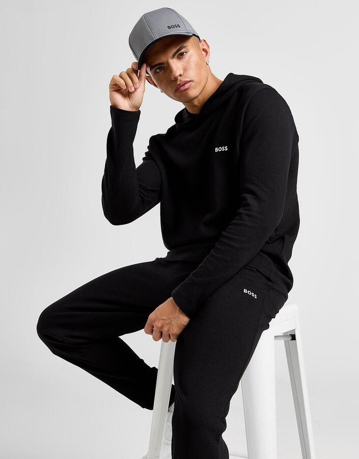 Boss Waffle Overhead Tracksuit Zwart- Heren Zwart
