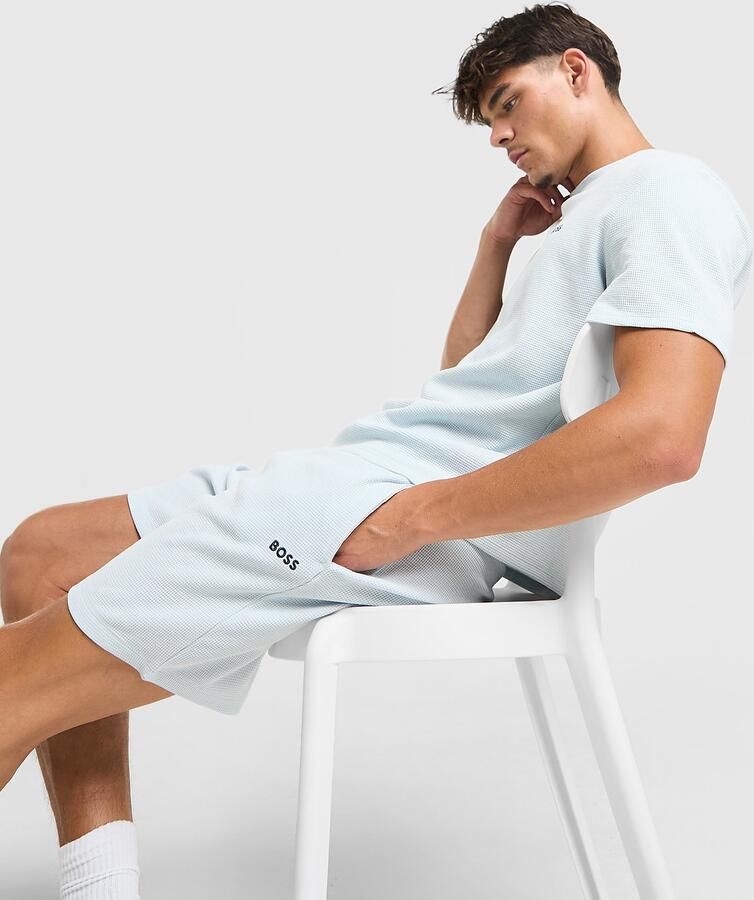 Boss regular fit sweatshorts van katoenmix