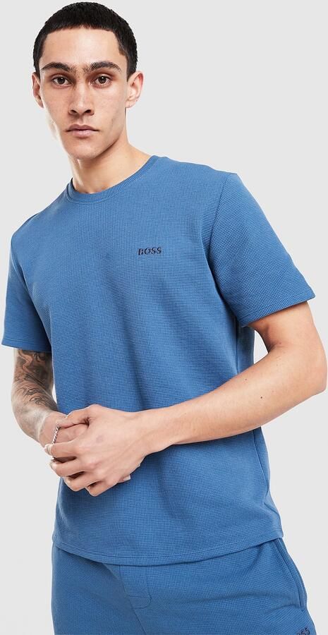 Boss regular fit T-shirt van katoenmix model 'WAFFLE' - Foto 3