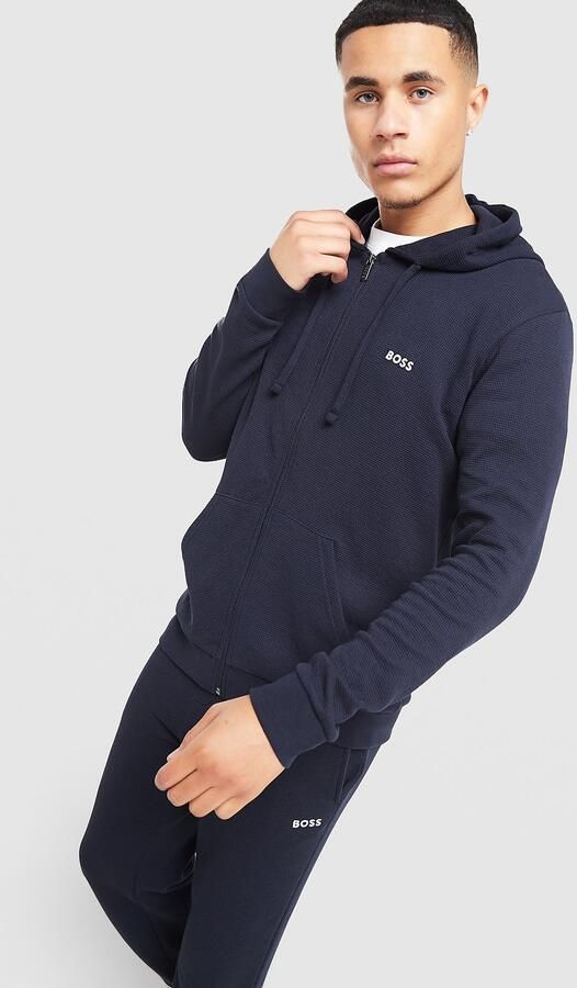 Boss Waffle Tracksuit Blauw- Heren Blauw
