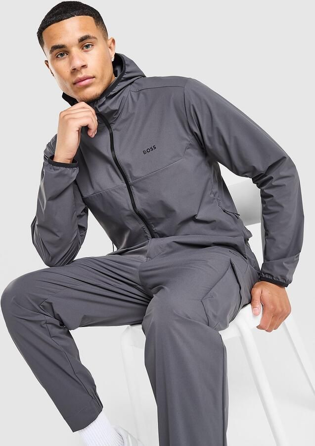 Boss Woven Jacket Grijs- Heren Grijs