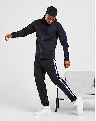 Boss Full Zip Hooded Tracksuit Black- Heren